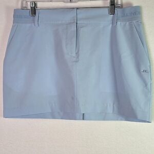 J.Lindeberg Gabriela Micro Stretch  Light Blue Womens Golf Tennis Skort Sz 6